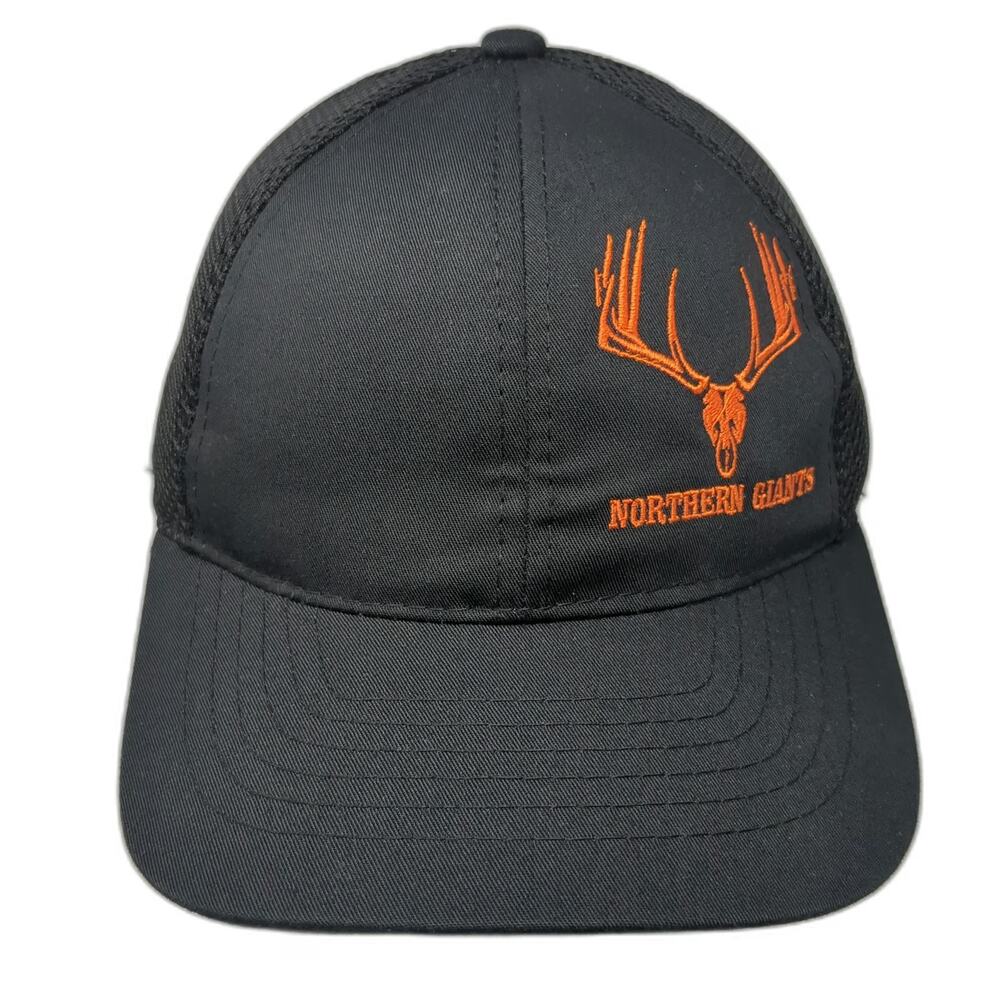 AJM International Baseball Cap Black One Size Northern Giants Deer Mesh Hat